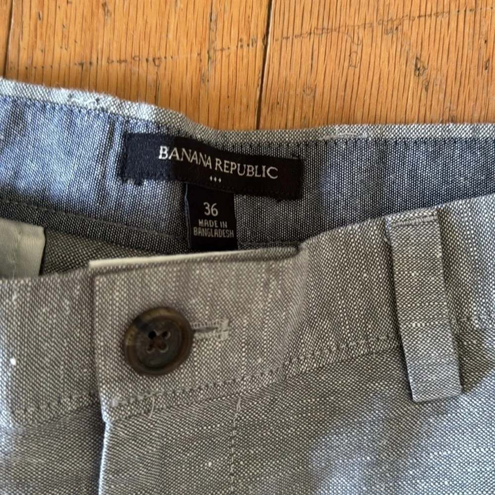Banana Republic | Dove Gray | Linen/Cotton Blend Short | size 36